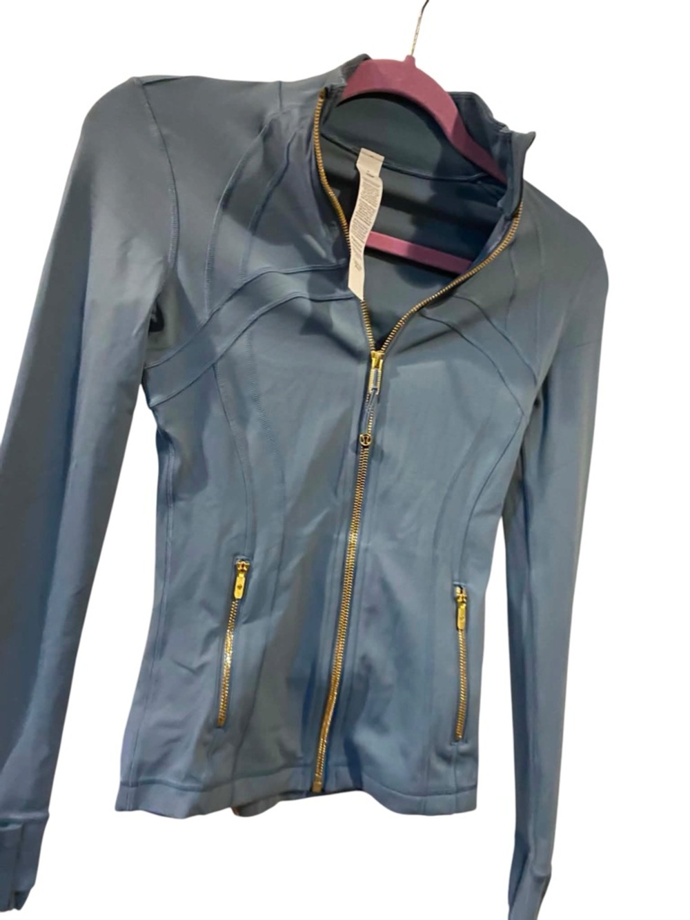 NWT Lululemon define jacket STEAL BLUE/GOLD Size 2